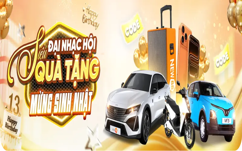 NEW88 – MEGALIVE VUI HỘI TRĂNG RẰM, SINH NHẬT VÀNG LẦN THỨ XIII